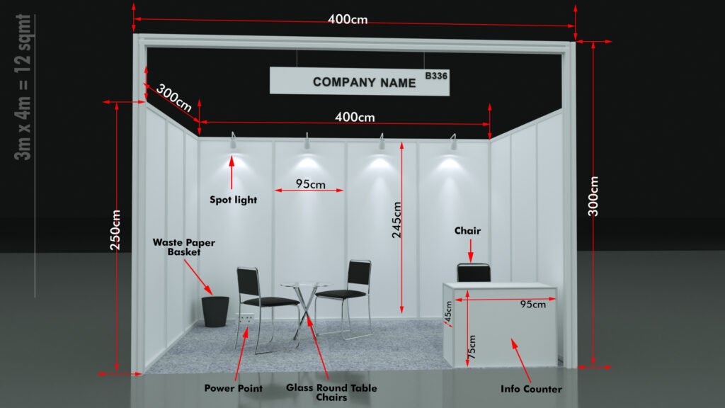 stall sample 12 sqm.